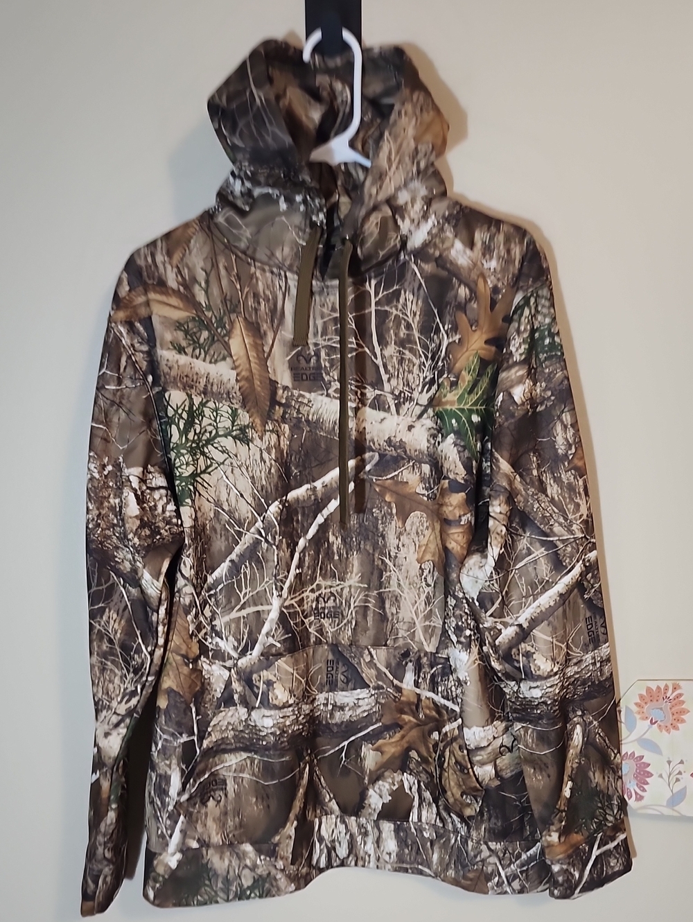 Realtree Men's Hooded Sweatshirt Brown/Green L